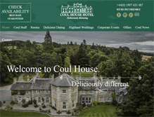 Tablet Screenshot of coulhousehotel.com